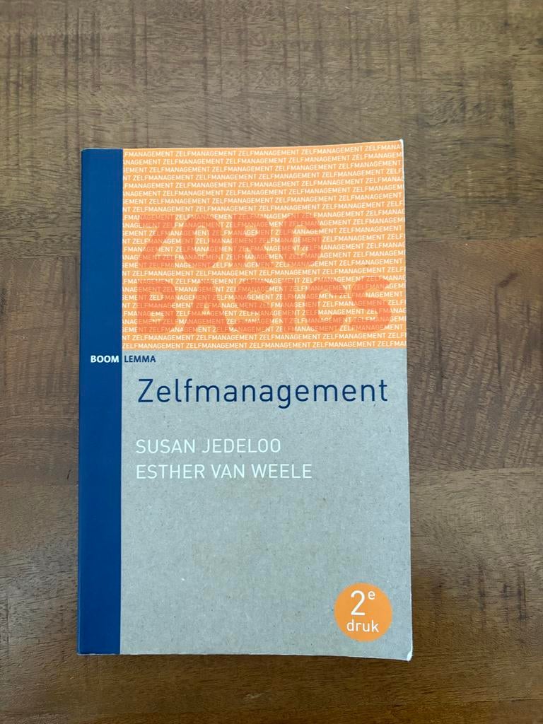 Zelfmanagement - Susan Jedeloo & Esther van Weele, Boeken, Ophalen, Zo goed als nieuw, Management