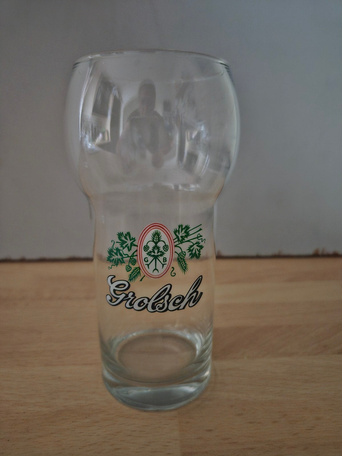 Grolsch bierglas - Apart vorm, Ophalen of Verzenden