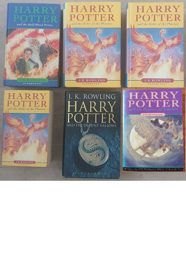 Harry Potter boeken: Order of the Phoenix + Deathly Hallows, Ophalen of Verzenden, Zo goed als nieuw