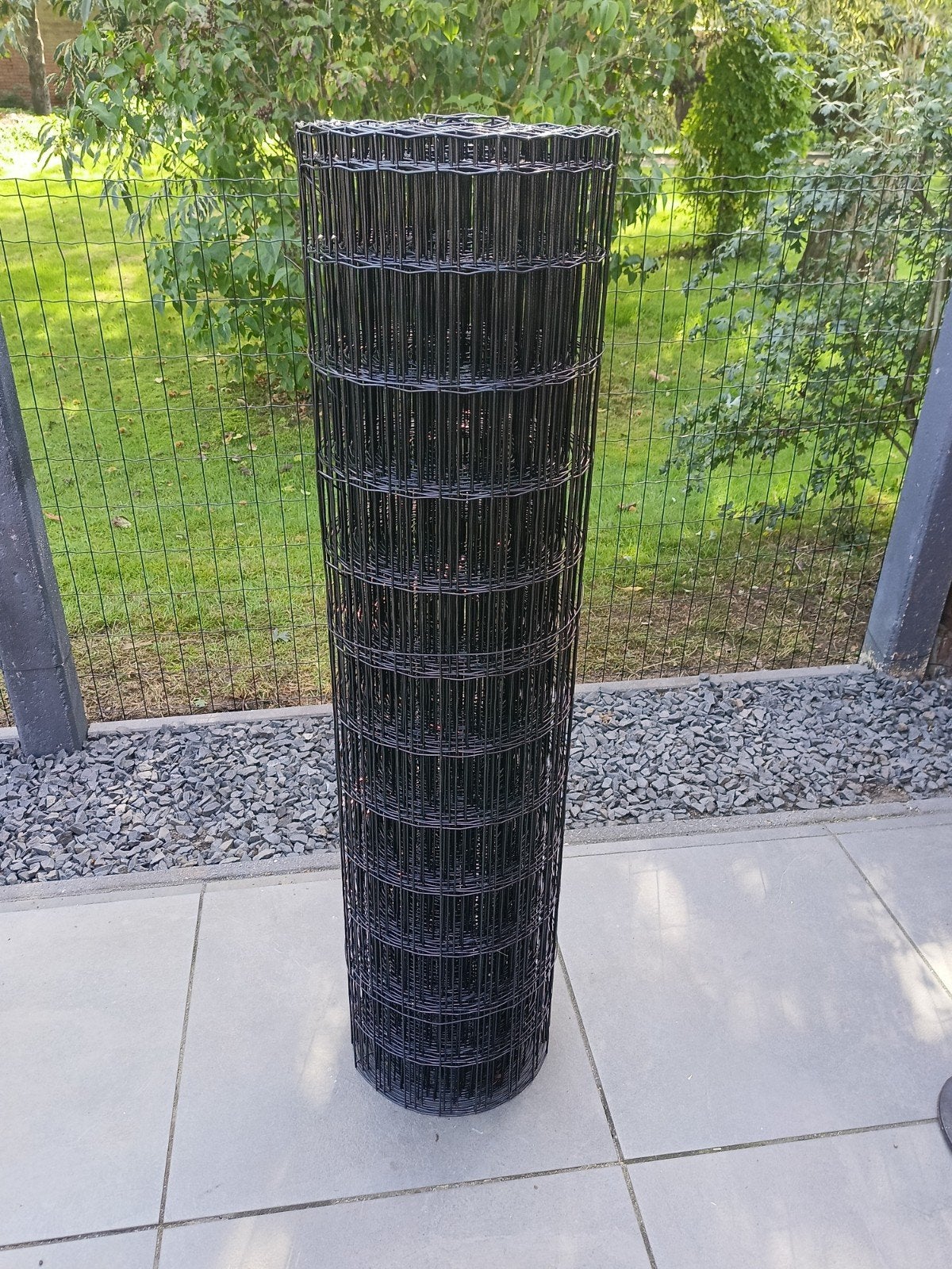 Nieuw tuingaas zwart 120cm hoog - 15 meter, Ophalen, Nieuw, IJzer, Gaashekwerk