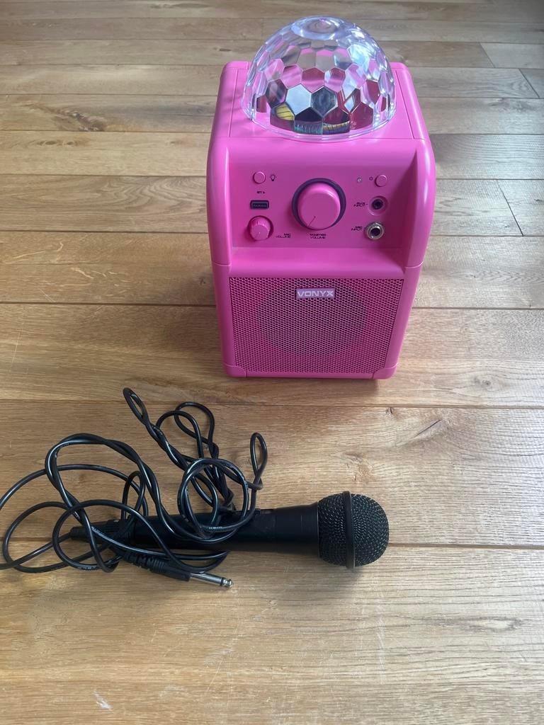 Vonyx SBS50P Partyspeaker met Microfoon - USB & Bluetooth, Ophalen of Verzenden, Zo goed als nieuw, Overige typen, Overige merken