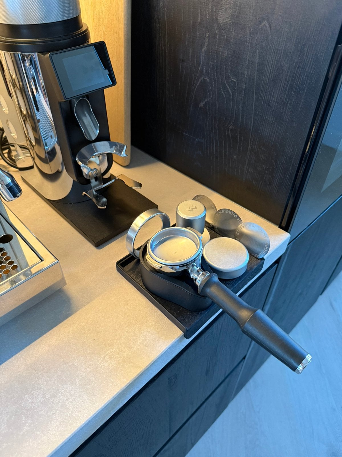 Normcore Compact Tamping Station 58mm - zo goed als nieuw, Ophalen of Verzenden, Zo goed als nieuw