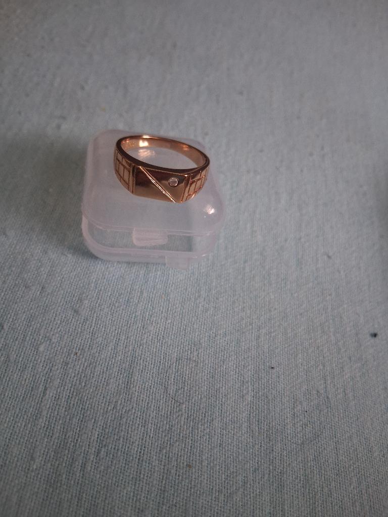 Heren ring goud, 18 tot 19, Heer, Ophalen of Verzenden, Zo goed als nieuw