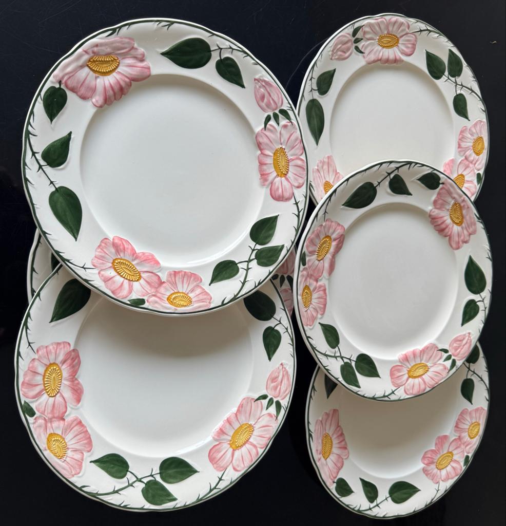 Villeroy & Boch Wild Rose borden 21 cm - 6 stuks, Ophalen of Verzenden, Zo goed als nieuw, Bord(en), Overige stijlen
