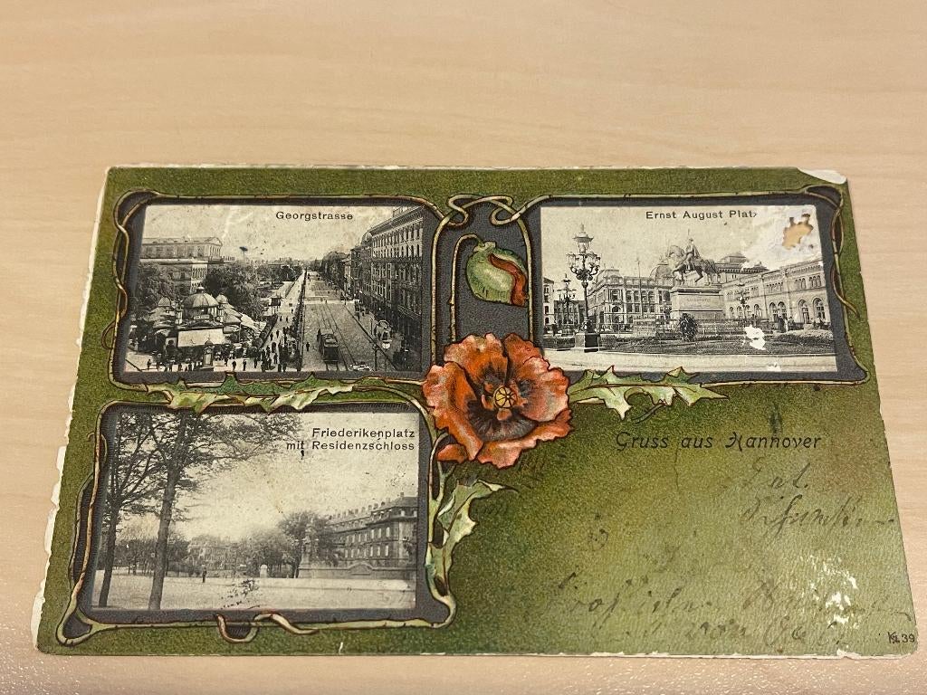 Groeten uit: Hannover ( rond 1900), Verzamelen, Ansichtkaarten | Buitenland, Ophalen of Verzenden, Voor 1920, Gelopen, Duitsland
