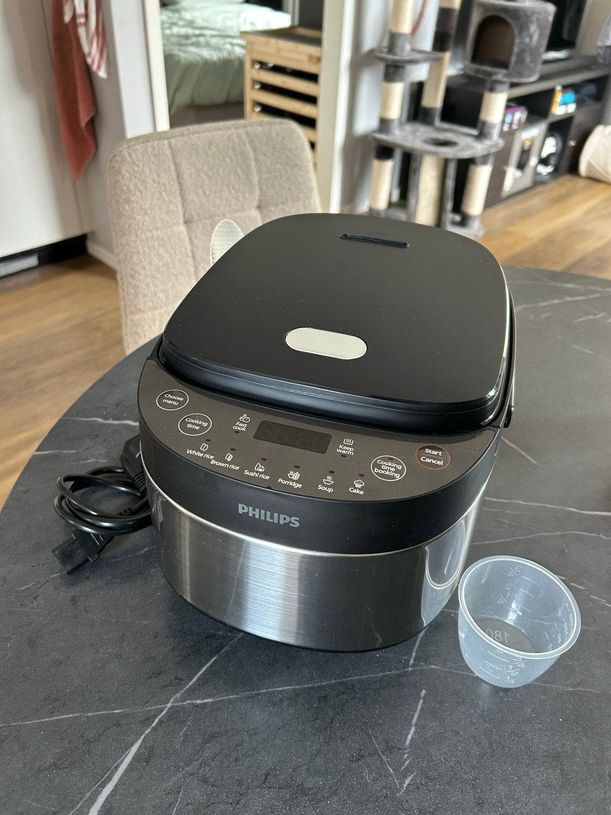 PHILIPS 3000-serie HD3093/80 Rijstkoker, Ophalen of Verzenden, Zo goed als nieuw