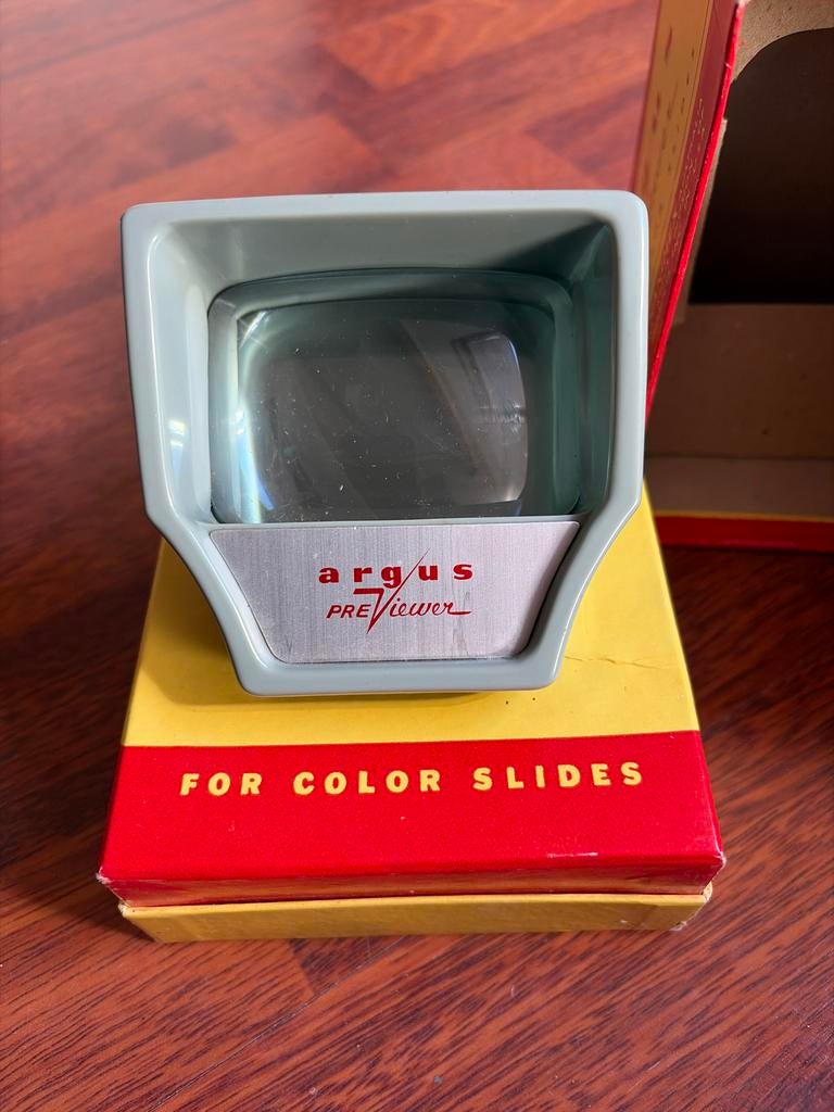 ARGUS dia viewer - Vintage dia kijker voor kleurenslides, Ophalen, Zo goed als nieuw, Met scherm