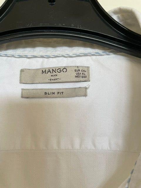 overhemd Mango XXL, Kleding | Heren, Overhemden, Ophalen, Gedragen, Wit, Overige halswijdtes