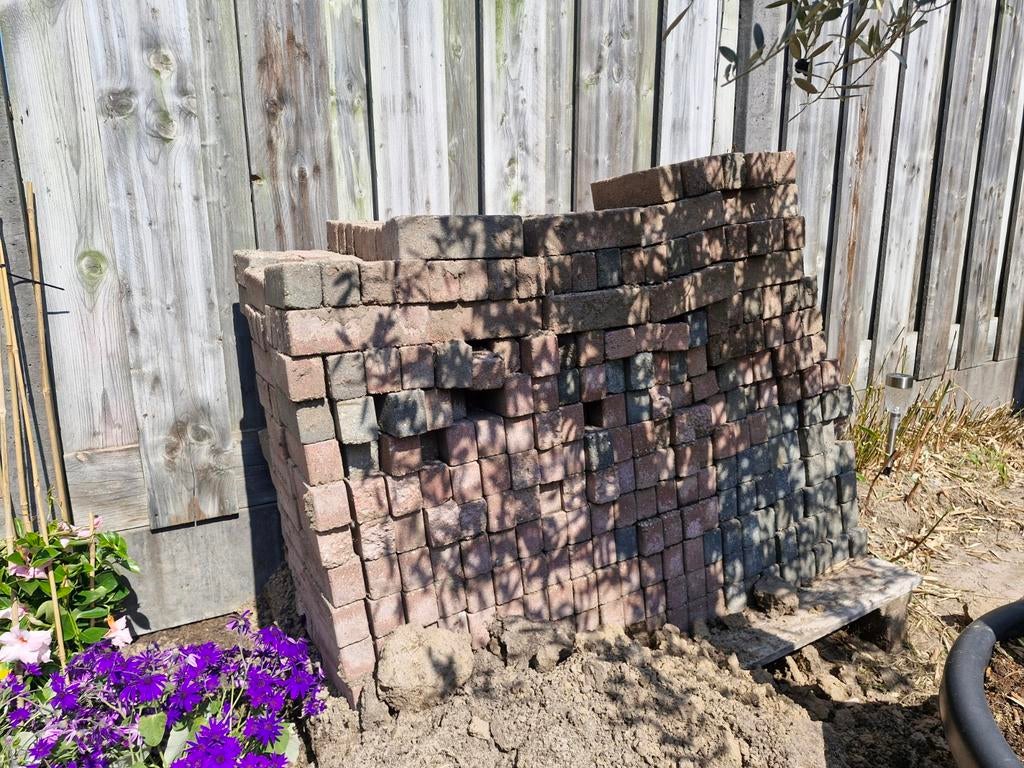 Gratis sierklinkers voor tuin of terras (ca. 5m²), Ophalen, Gebruikt, Klinkers, 5 tot 10 m²