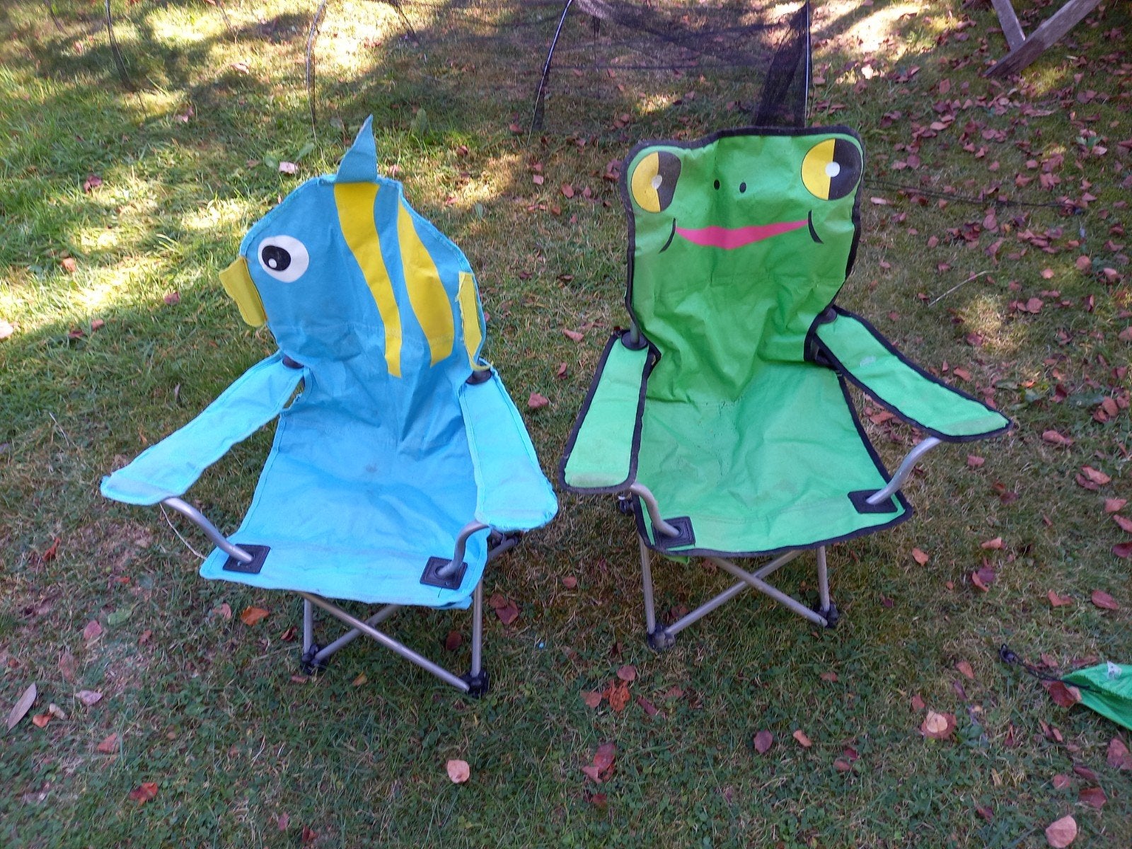 Twee opvouwbare kindercampingstoeltjes, Ophalen, Gebruikt, Campingstoel