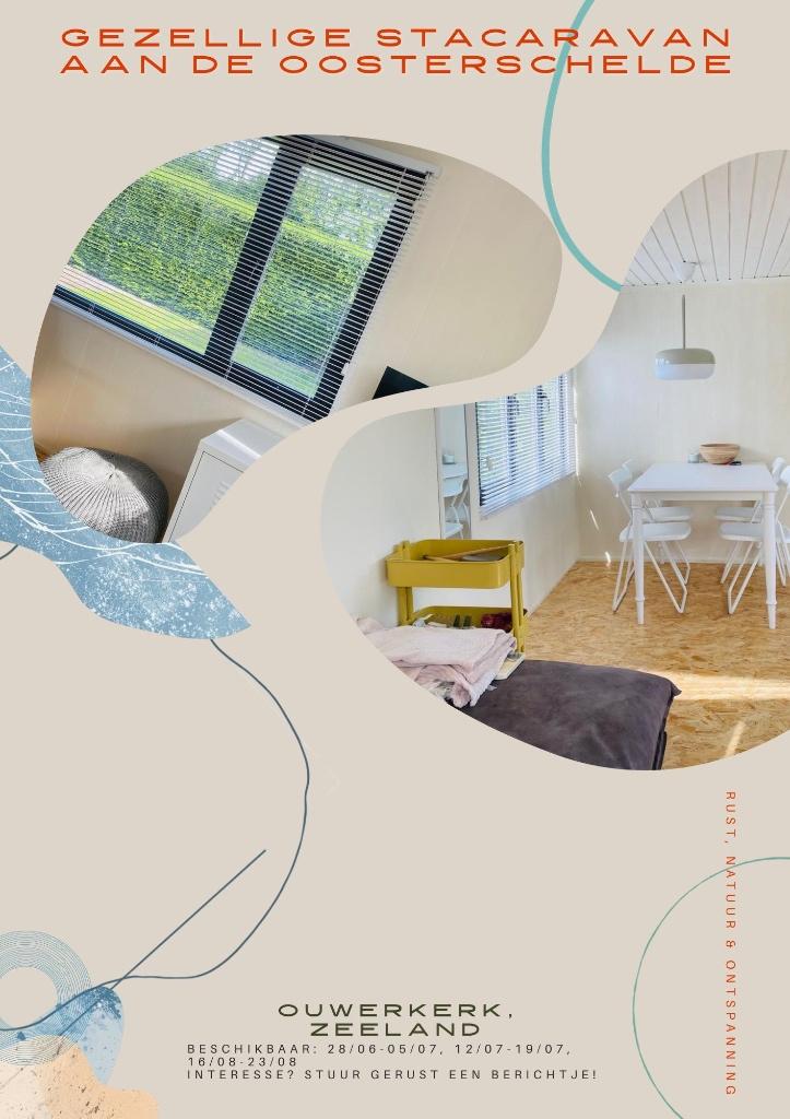 gezellige sta-caravan te huur Zeeland, Tv, 2 slaapkamers, Zeeland, Recreatiepark