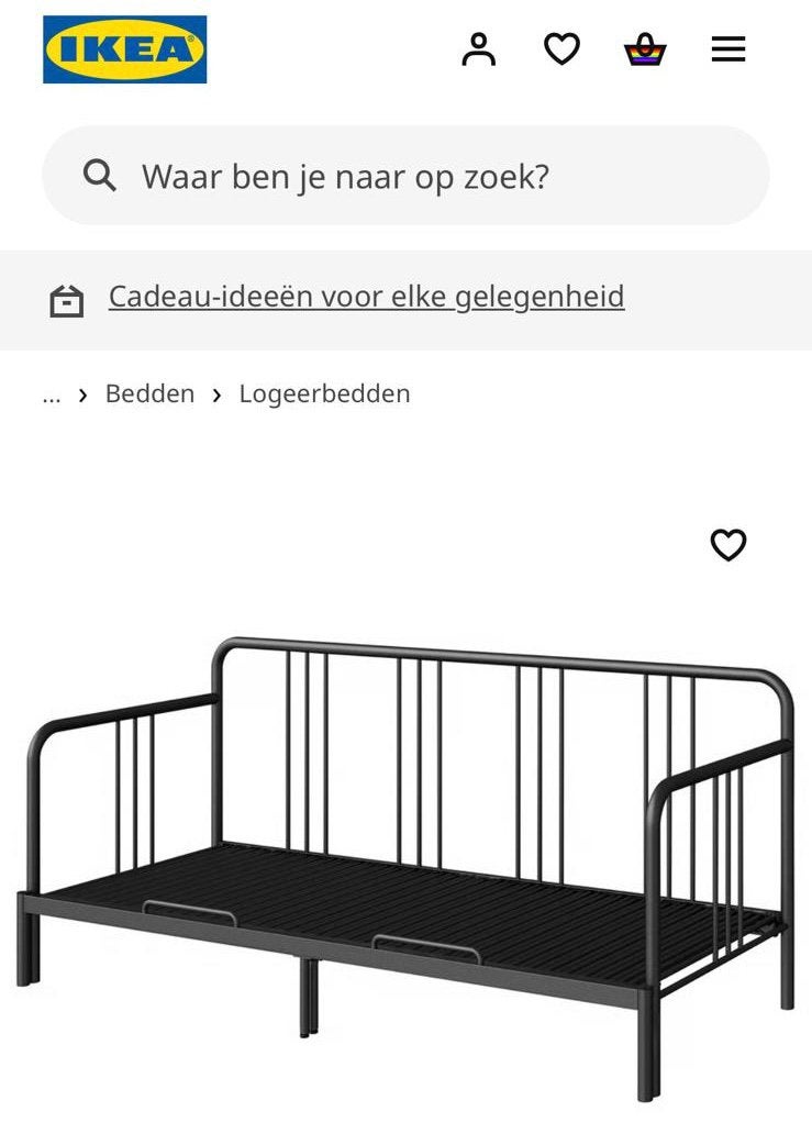 IKEA/Fyresdal twee persoonsbedden zga nieuw., Ophalen, Verstelbaar, Zwart, Tweepersoons