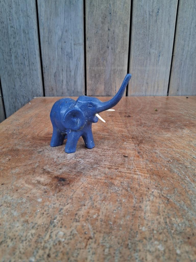 Olifant van Lapis Lazuli, Ophalen of Verzenden
