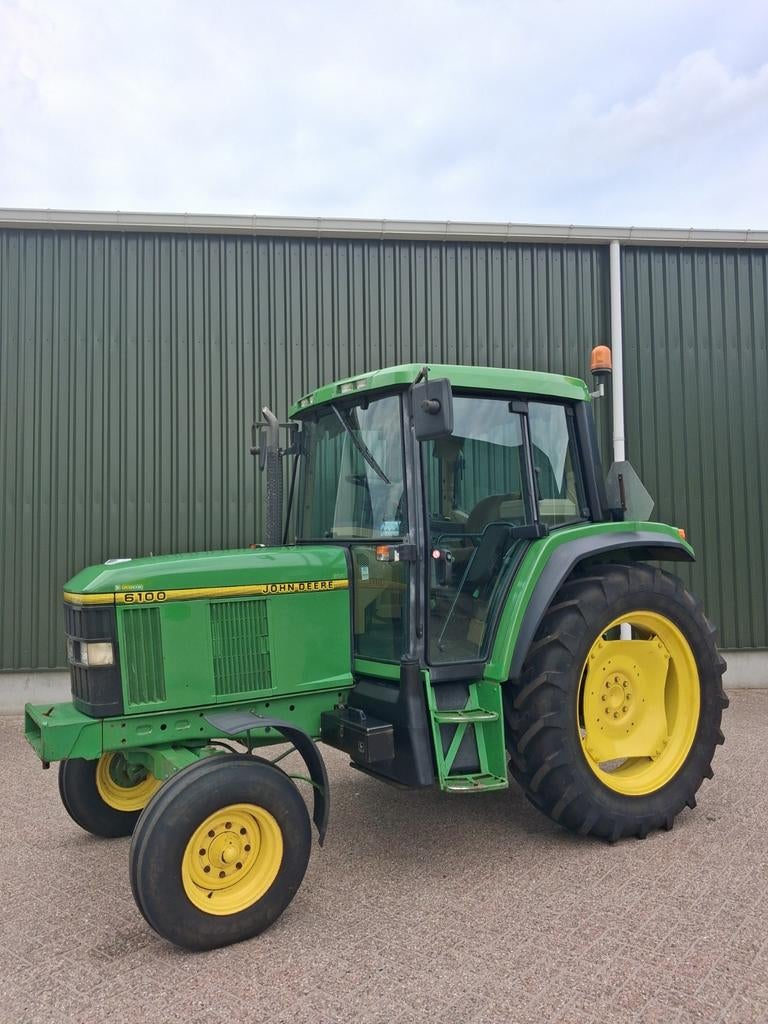John Deere 6100 2wd 4732 uur + krone schudder, Ophalen of Verzenden, Gebruikt, Tot 80 Pk, John Deere