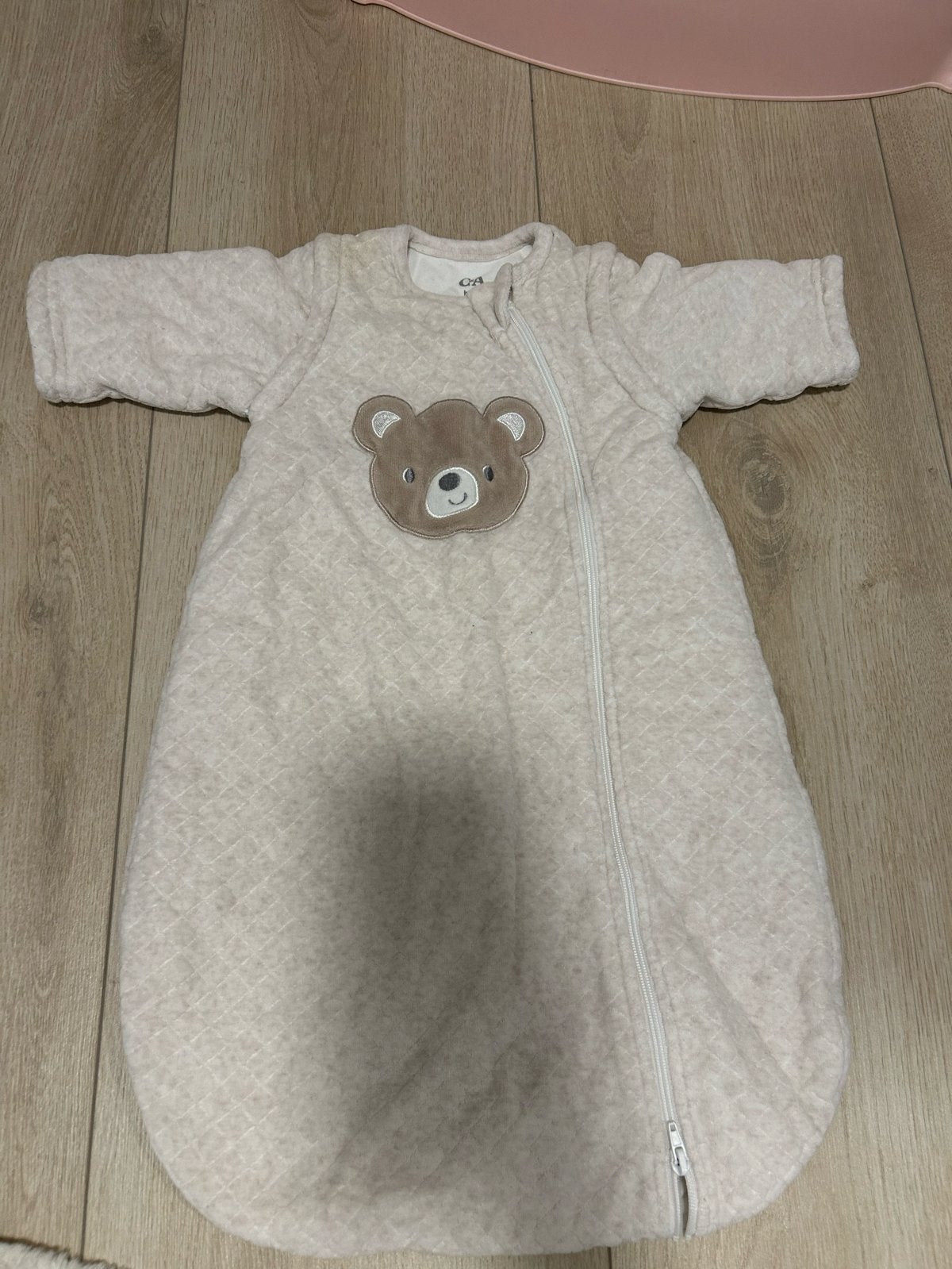 C&A Baby Slaapzak met Beer - Maat 60cm (2-3M), Ophalen, Overige merken, Zo goed als nieuw, Geborduurd