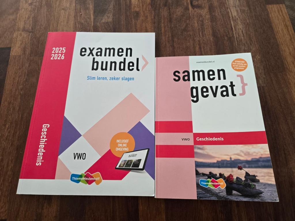Examenbundel en samengevat - VWO geschiedenis 2025-2026, Boeken, Schoolboeken, Ophalen of Verzenden, Zo goed als nieuw, VWO, Geschiedenis