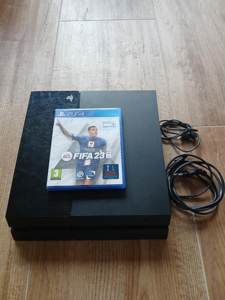 Ps4 classic met kabels en fifa, Ophalen of Verzenden, Zonder controller, Original, 500 GB