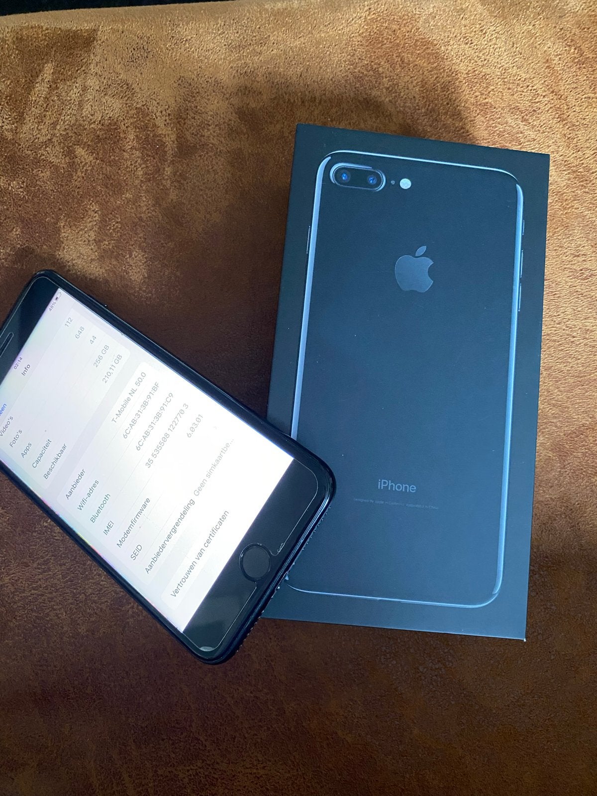 Zeer nette krasvrije iPhone 7 Plus 256 GB, Telecommunicatie, Mobiele telefoons | Apple iPhone, Zwart, Zo goed als nieuw, Zonder simlock
