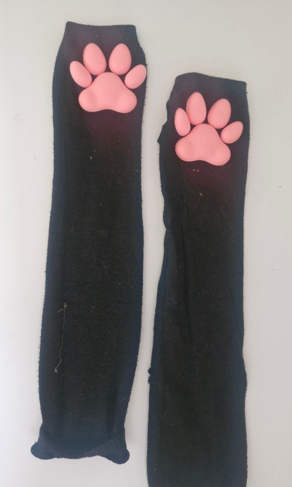 leuke poothandschoenen voor therians, furry's en kattenfans!, Ophalen of Verzenden, Gedragen, Zwart, Kostuum of Pak
