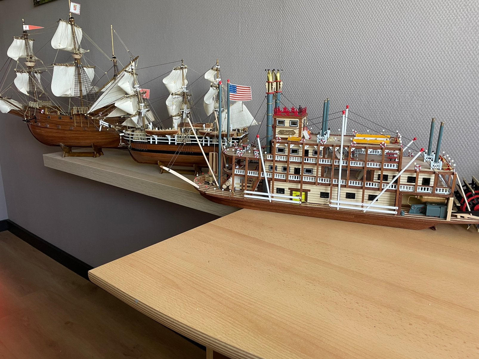Model schepen, Ophalen