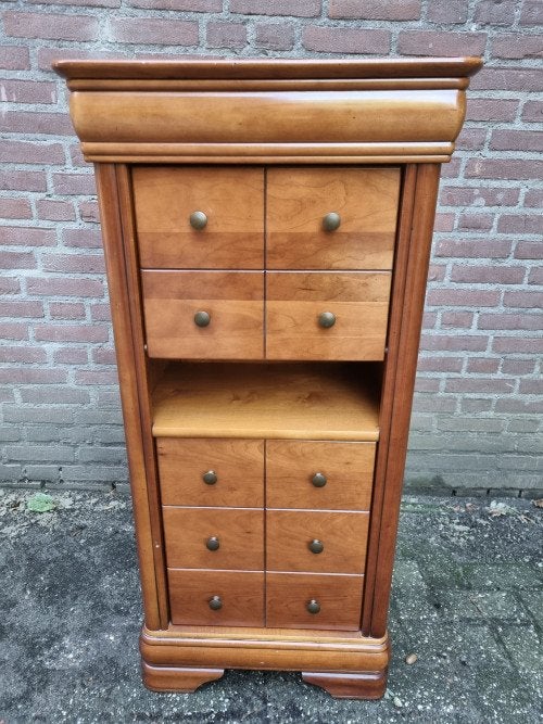 schappenkast vintage notenhout, Ophalen of Verzenden, 'T Olde Gre-j, Info@toldegrej.nl, Endepoelstraat 20f Didam