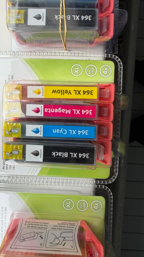 Inktpatronen voor HP 364 XL - Zwart, Cyaan, Magenta, Geel, Computers en Software, Printers, Ophalen of Verzenden, Nieuw