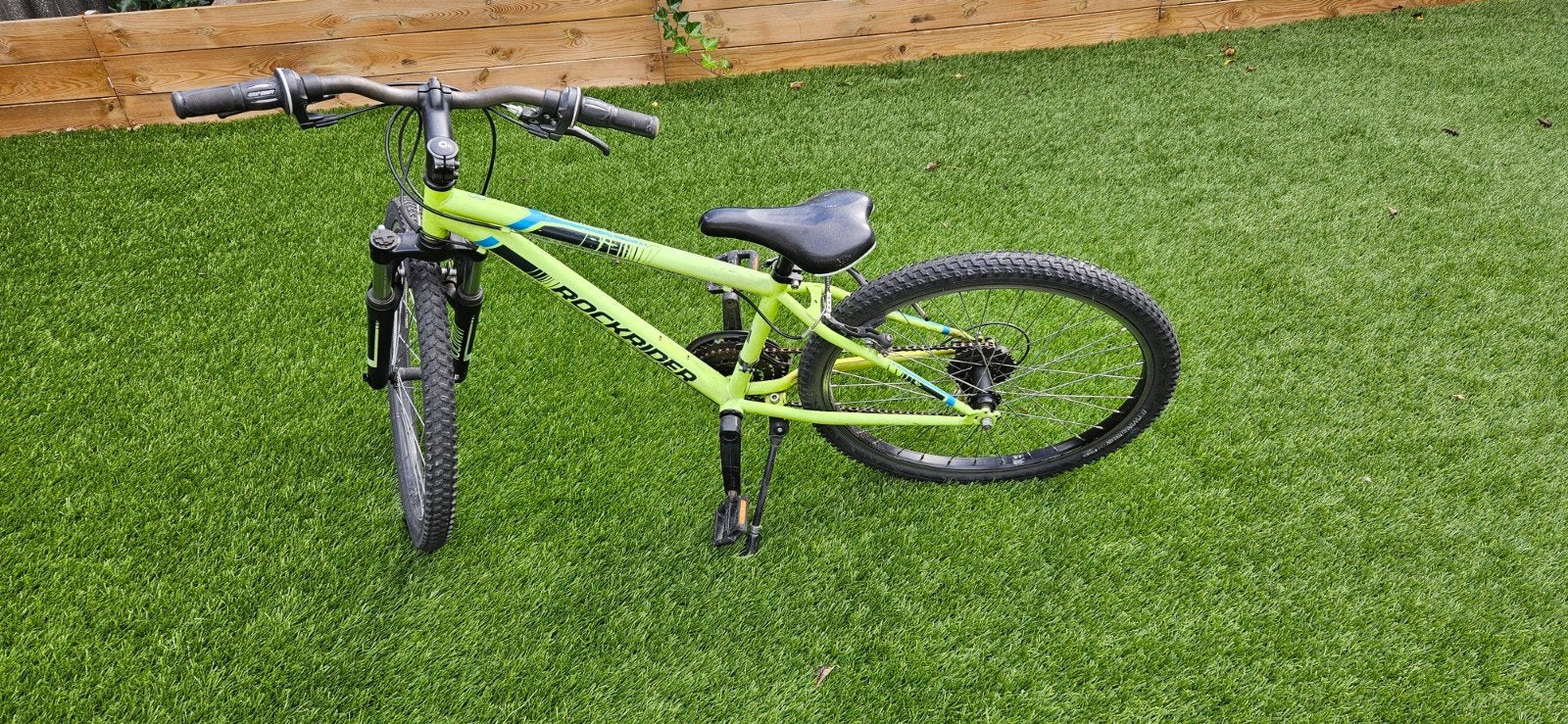 Rockrider Kinderfiets 24 inch, Velgrem, Versnellingen, Minder dan 49 cm, Zo goed als nieuw