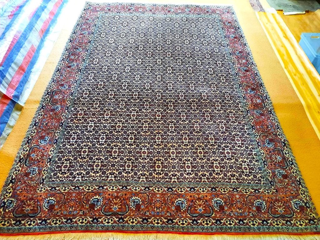 Perzisch handgeknoopt tapijt-300X200cm (Bidjar) Uit Iran, Ophalen, Herati, 150 tot 200 cm, 200 cm of meer