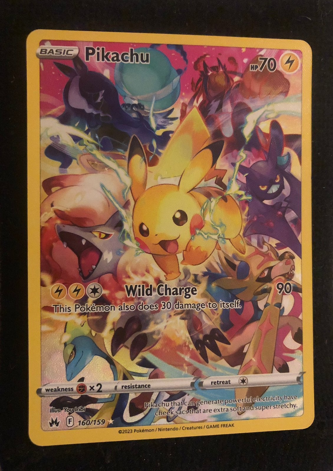 Pikachu 160/159 Secret Rare, Ophalen, Nieuw, Losse kaart