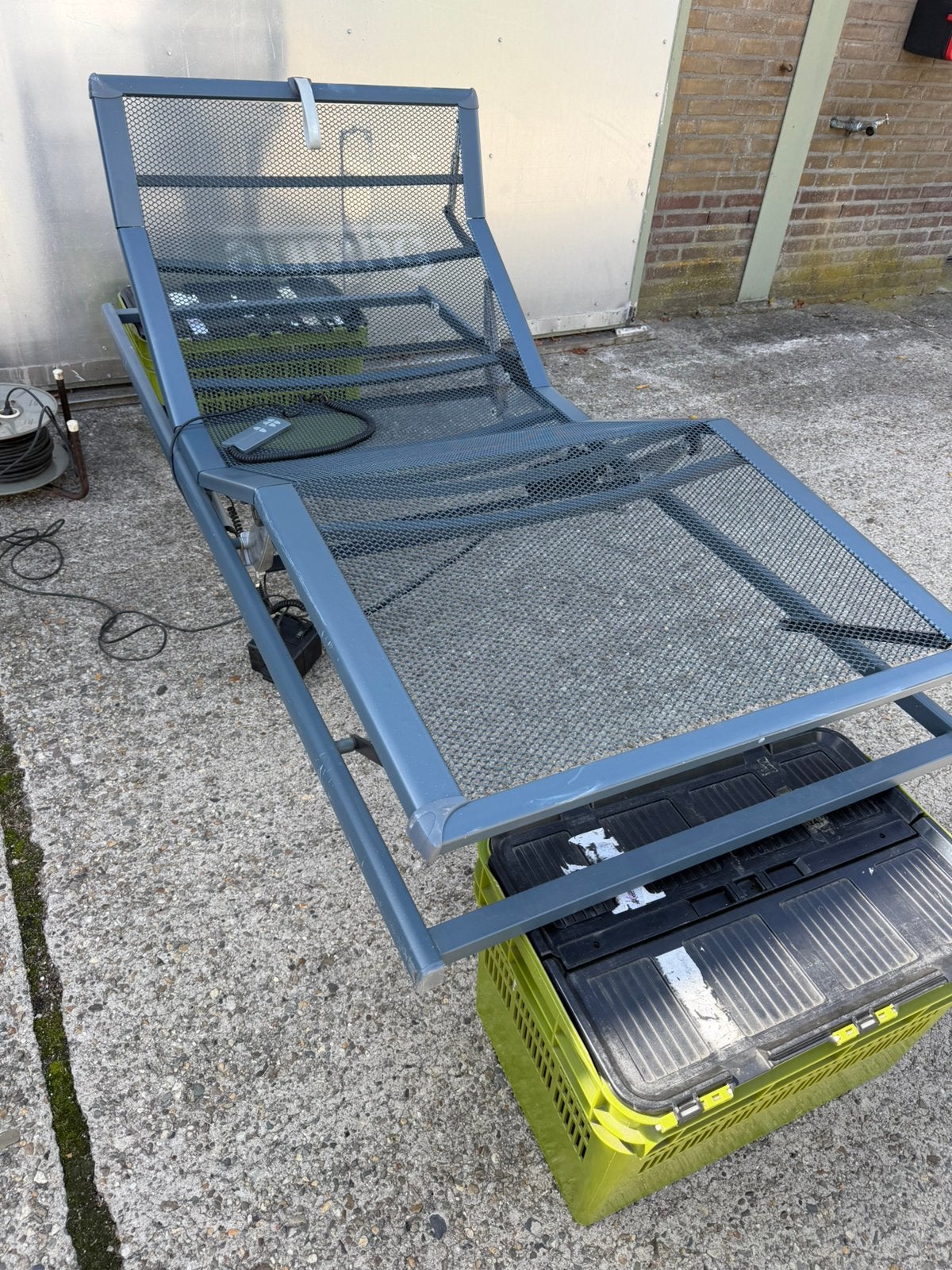 Auping spiraal bodem elektrisch, Ophalen of Verzenden, Zo goed als nieuw, Eenpersoons, 90 cm