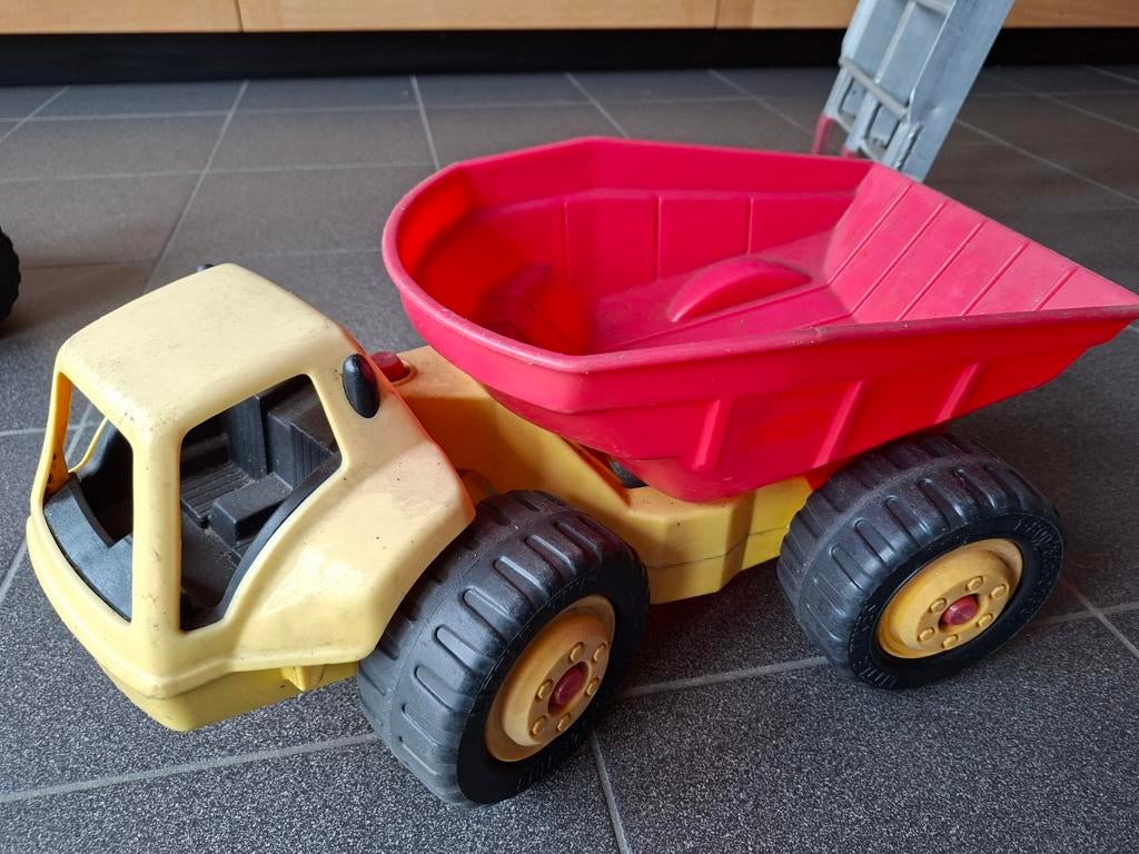Grote Zand Kiep& schuifwagen,  +-  50cm groot, Ophalen