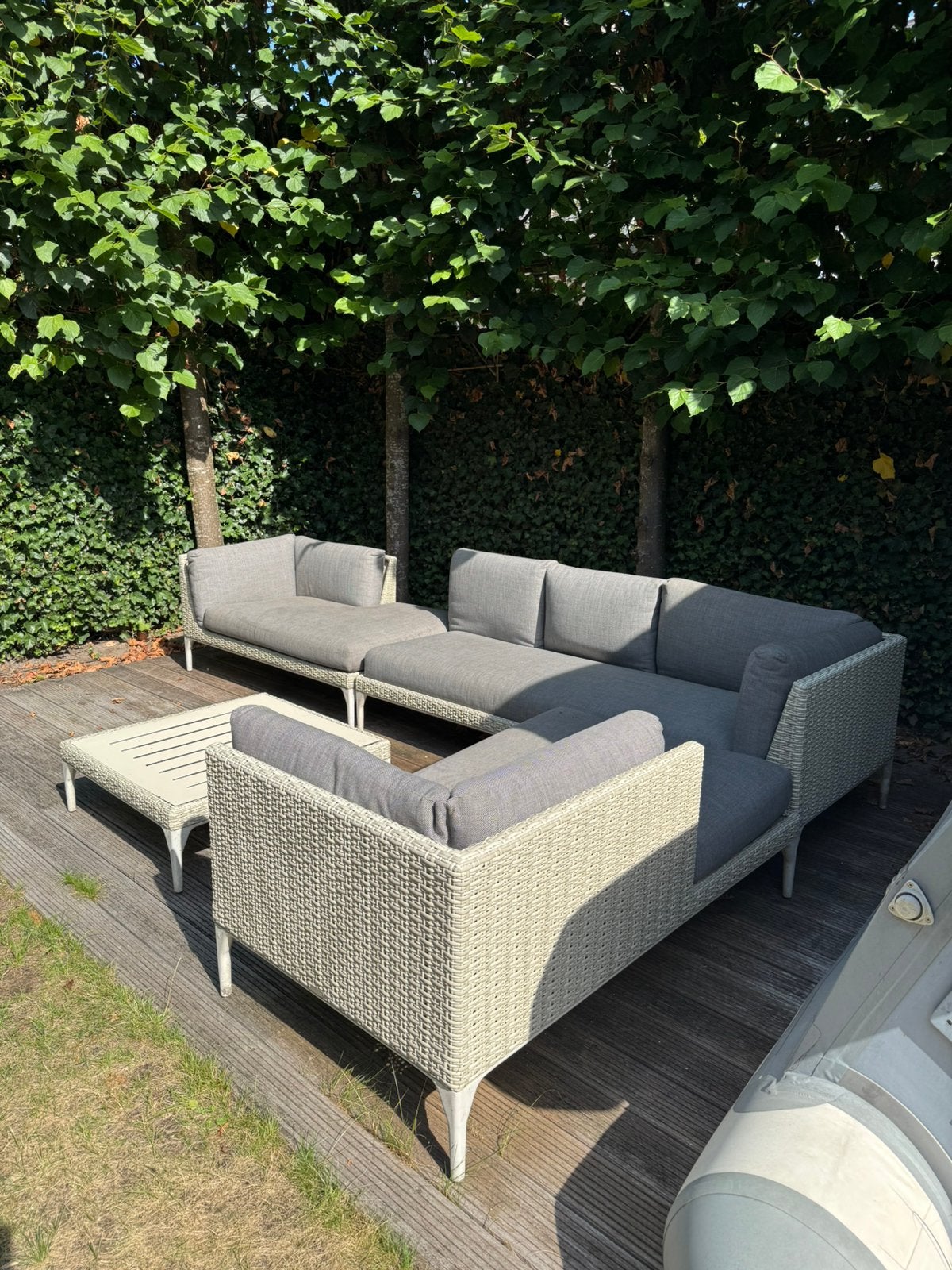 Dedon Mu loungebank, Ophalen, Gebruikt, Loungeset, Wicker