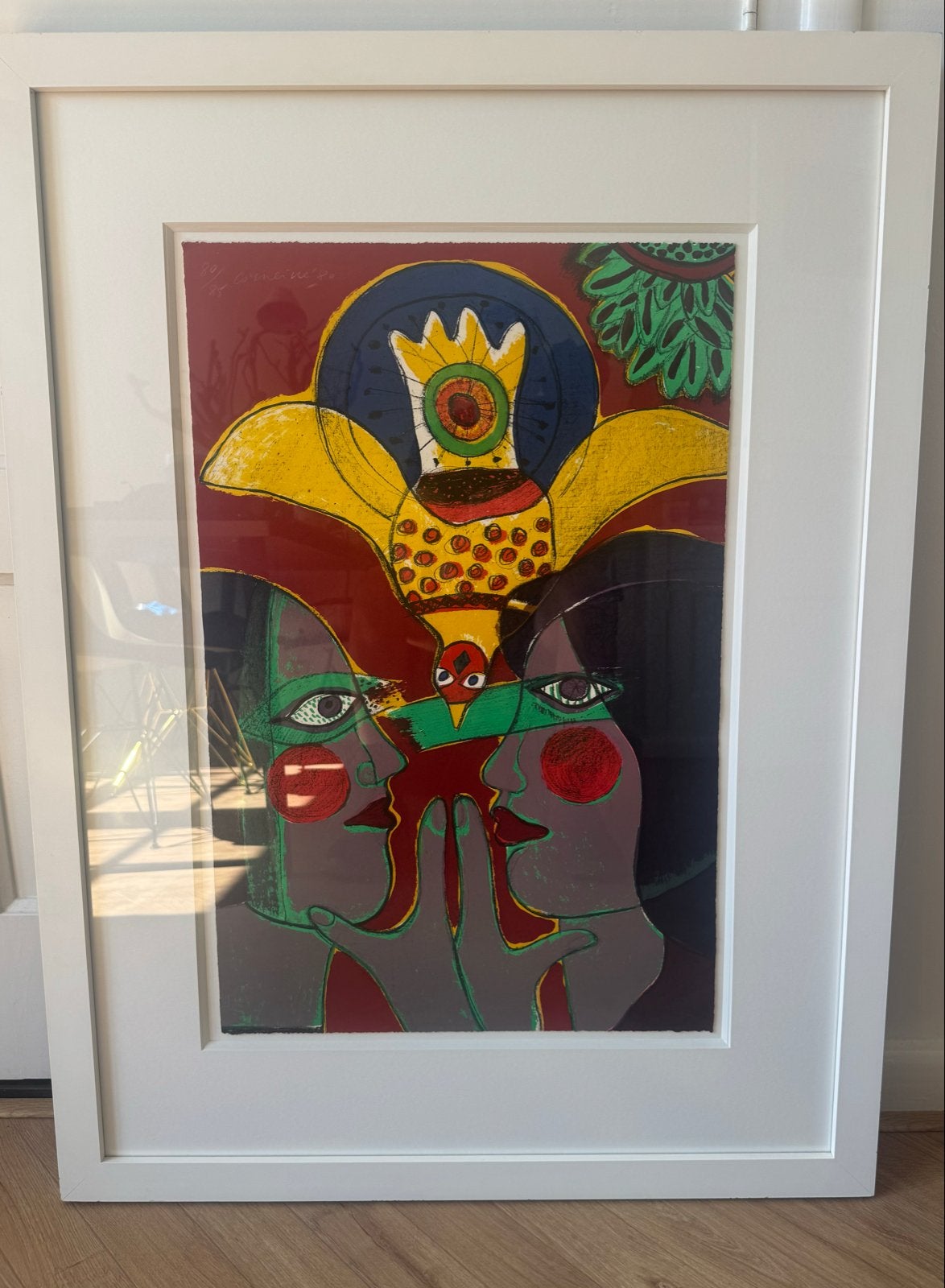 Corneille Lithografie 50x75 cm, nr. 80/85, Antiek en Kunst, Gelimiteerde oplage, Verzenden, Lithografie
