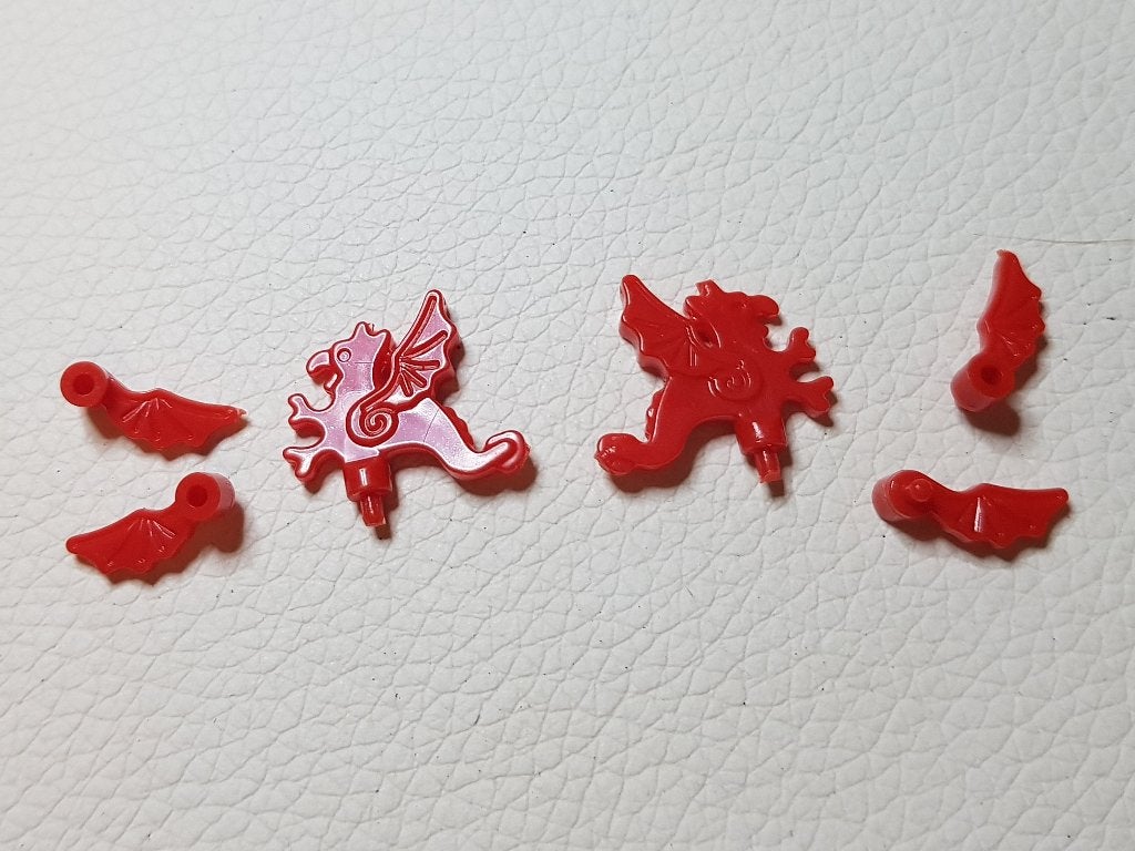 2x Dragon Plume Minifigure voor Castle Lego - Dragonknights, Ophalen of Verzenden, Nieuw, Castle