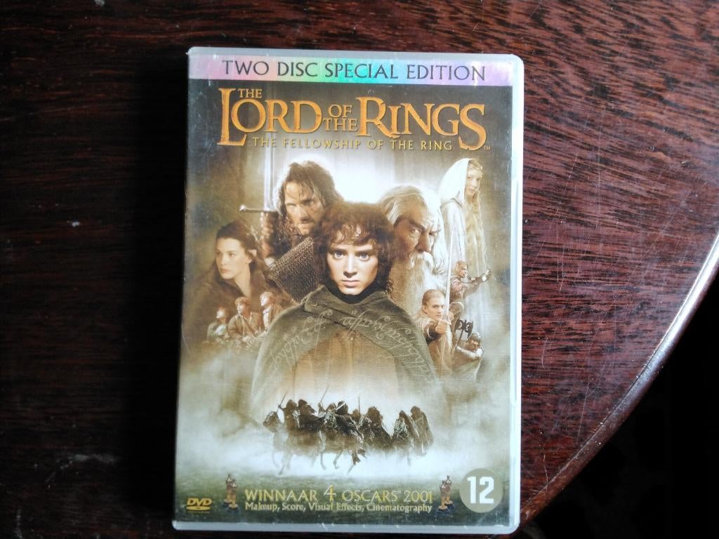 The lord of the rings the fellowship of the ring, 2disk, ori, Vanaf 12 jaar, Ophalen of Verzenden, Zo goed als nieuw