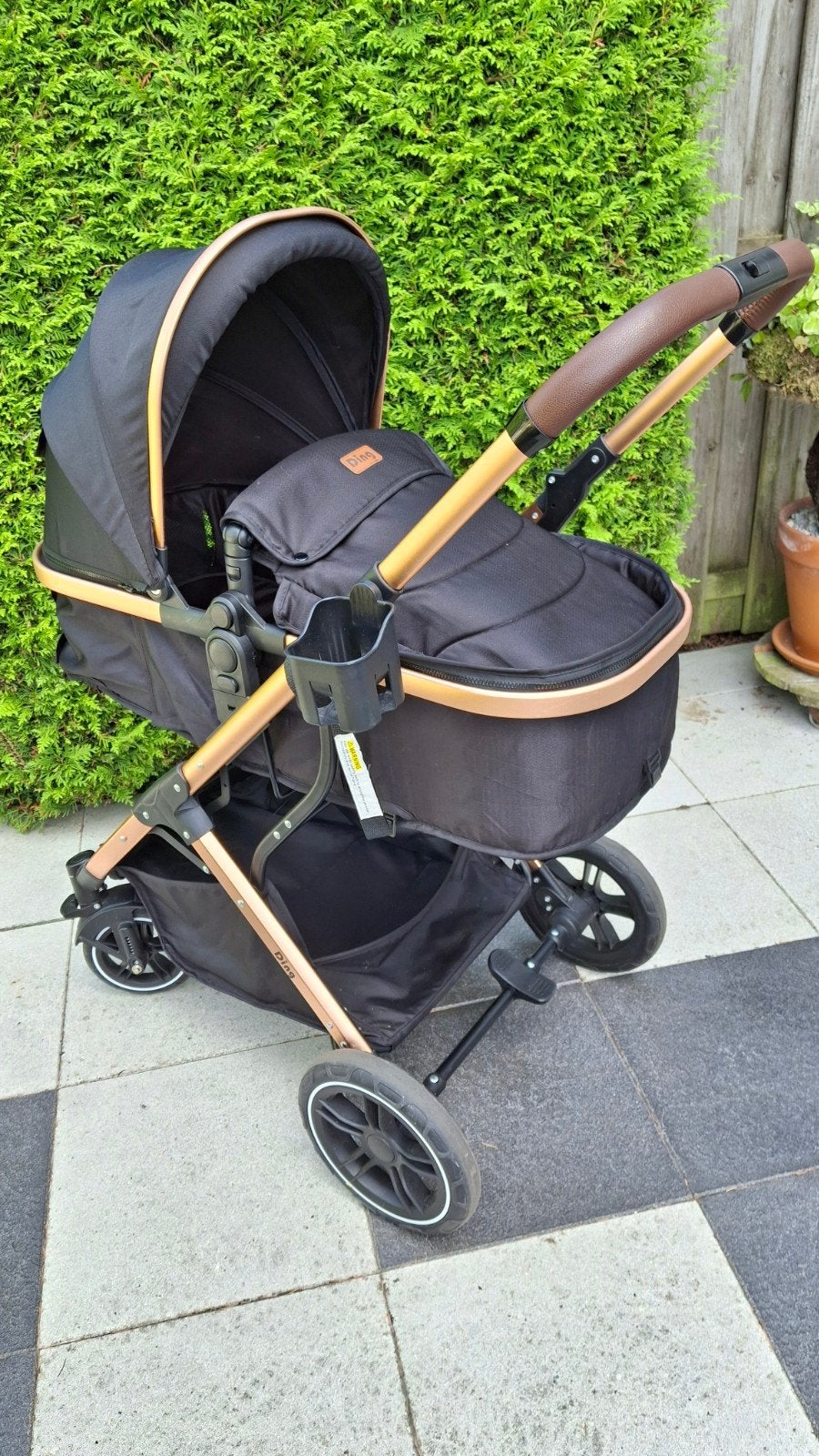 Kinderwagen 3 in 1 met autostoeltje merk Ding, Ophalen, Zo goed als nieuw, Overige merken, Met autostoeltje
