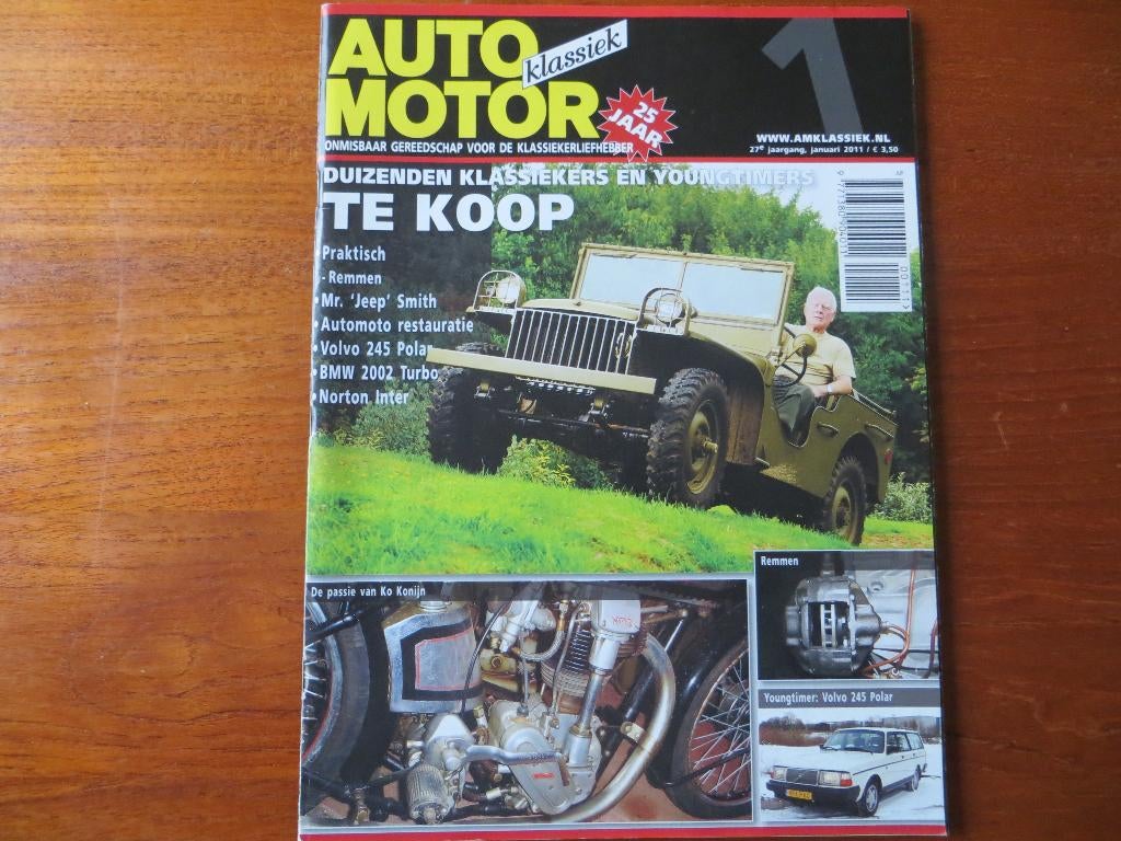 Auto Motor Klassiek 1 2011 245 Polar, 2002 Turbo, Willys, Boeken, Ophalen of Verzenden, Nieuw, Volvo