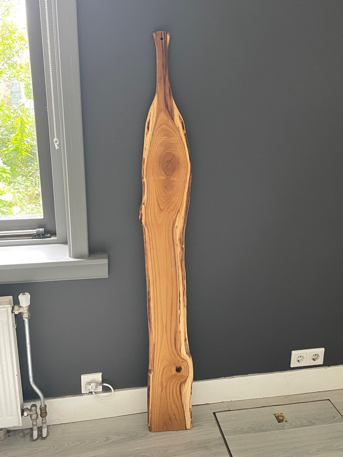Unieke houten decoratieplank van massief hout, Huis en Inrichting, Hout, Ophalen of Verzenden, Bruin, Landelijk