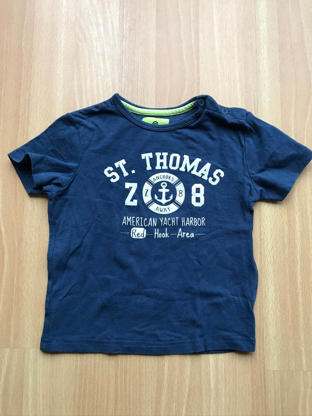 Z8 shirt jongen blauw maat 86 zgan, Kinderen en Baby's, Babykleding | Maat 86, Ophalen of Verzenden, Zo goed als nieuw, Jongetje