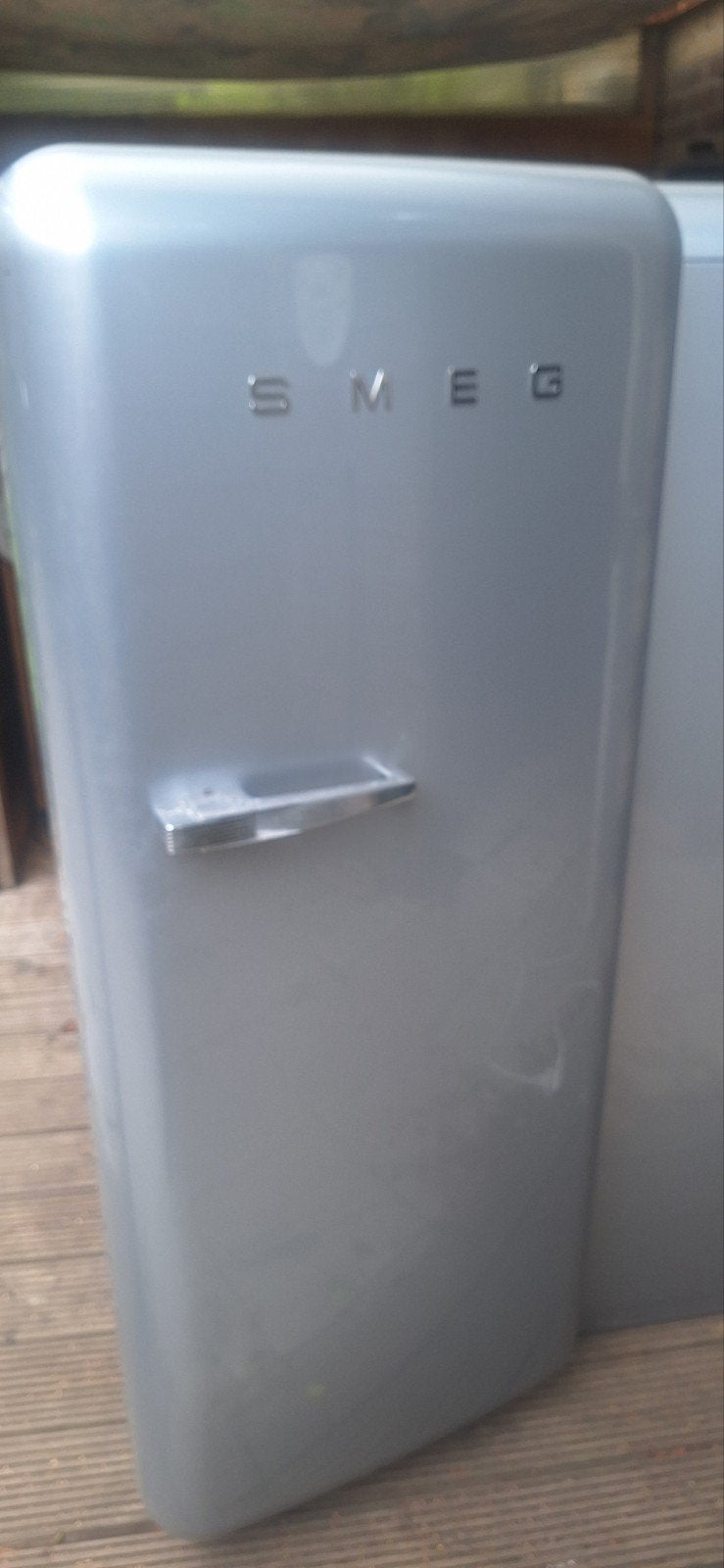 SMEG RETRO koelkast grijs, Witgoed en Apparatuur, Koelkasten en IJskasten, Ophalen, Gebruikt, 200 liter of meer, 60 cm of meer