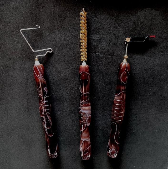 Set van 3 ergonomische vliegbind gereedschap (Fantasy Bruin, Ophalen, Nieuw, Complete set