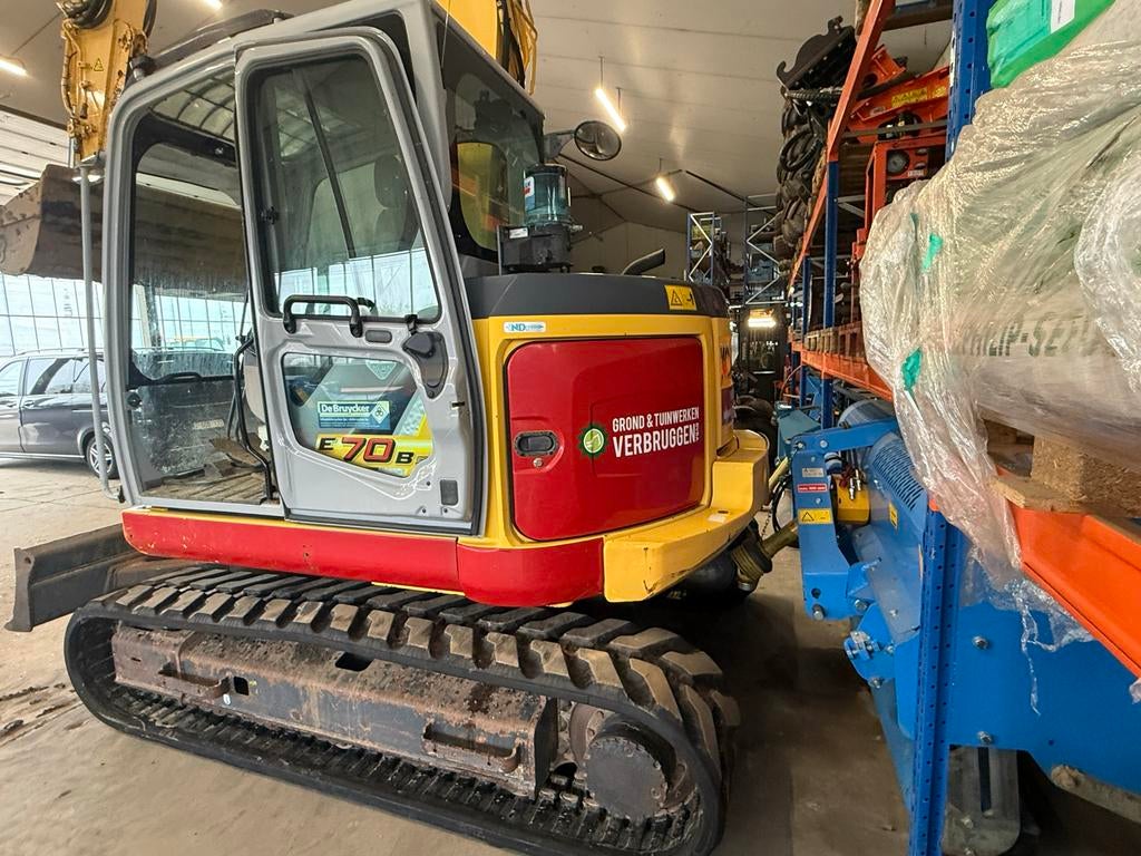 Kobelco Graafmachine E70B EVO - Bouwjaar 2013, 5100u, Zakelijke goederen, Machines en Bouw | Kranen en Graafmachines, Ophalen