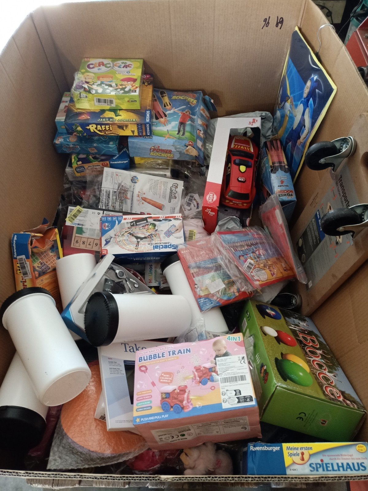 Pallet retourgoederen vooral speelgoed, Diversen, Rommelmarktspullen, Ophalen, Zo goed als nieuw