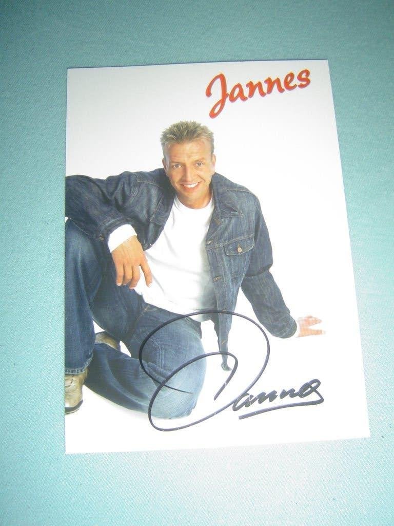 kaart jannes met handtekening, Ophalen of Verzenden, Foto of Kaart