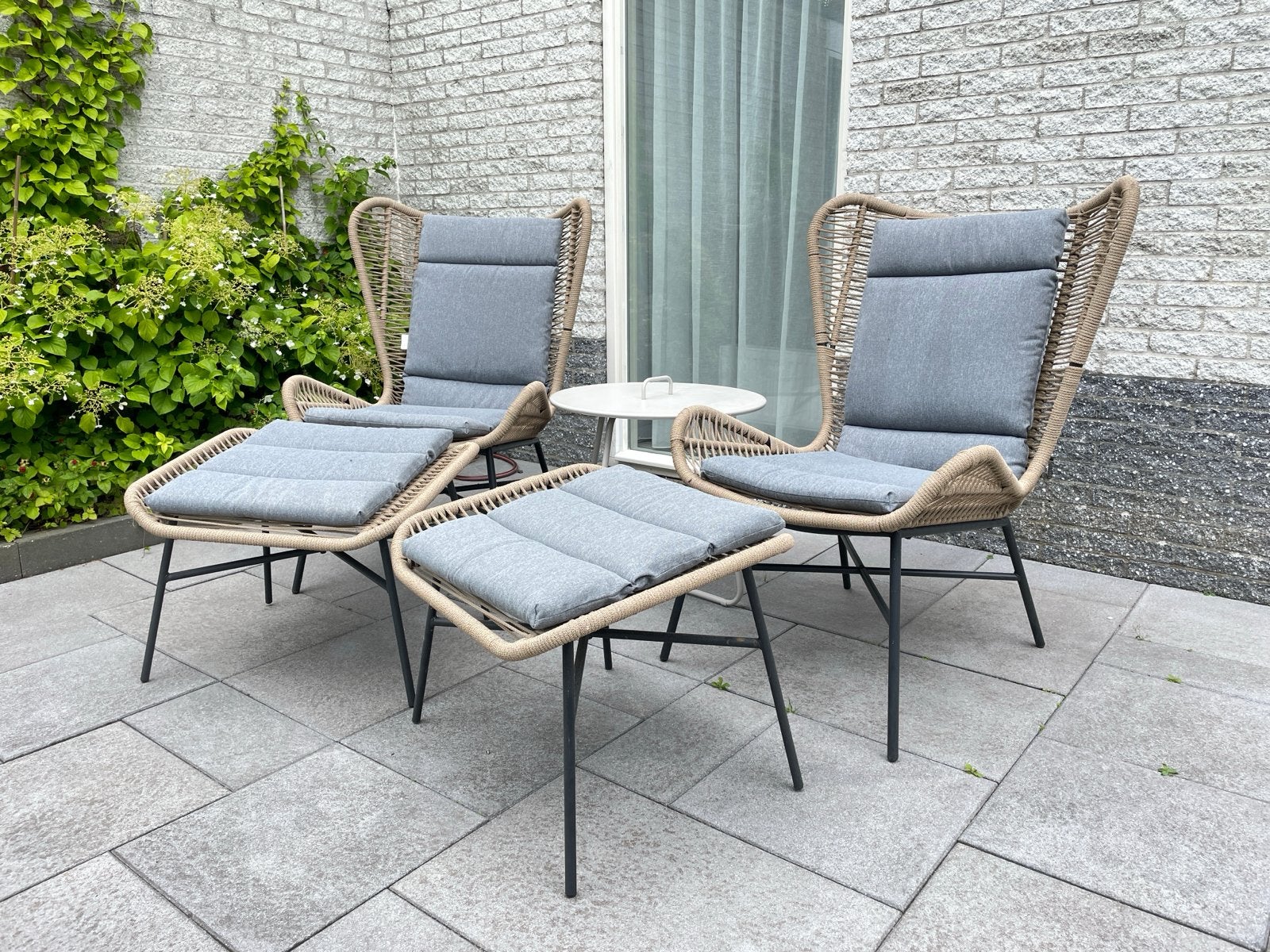 Sens-Line Milan Textilene Rope Loungeset, Gebruikt, Textileen, Loungeset, Stoel