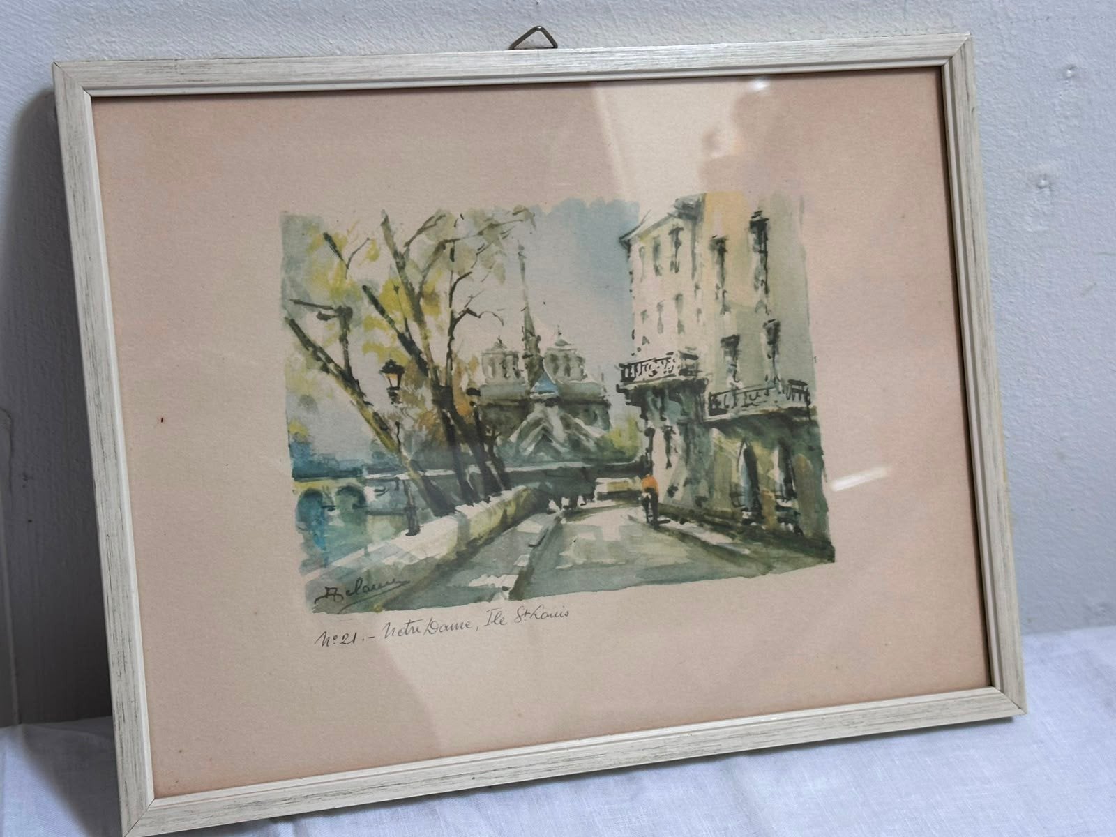 lithografie-reproductie Lucien Delarue Franse kunstenaar1925, Ophalen