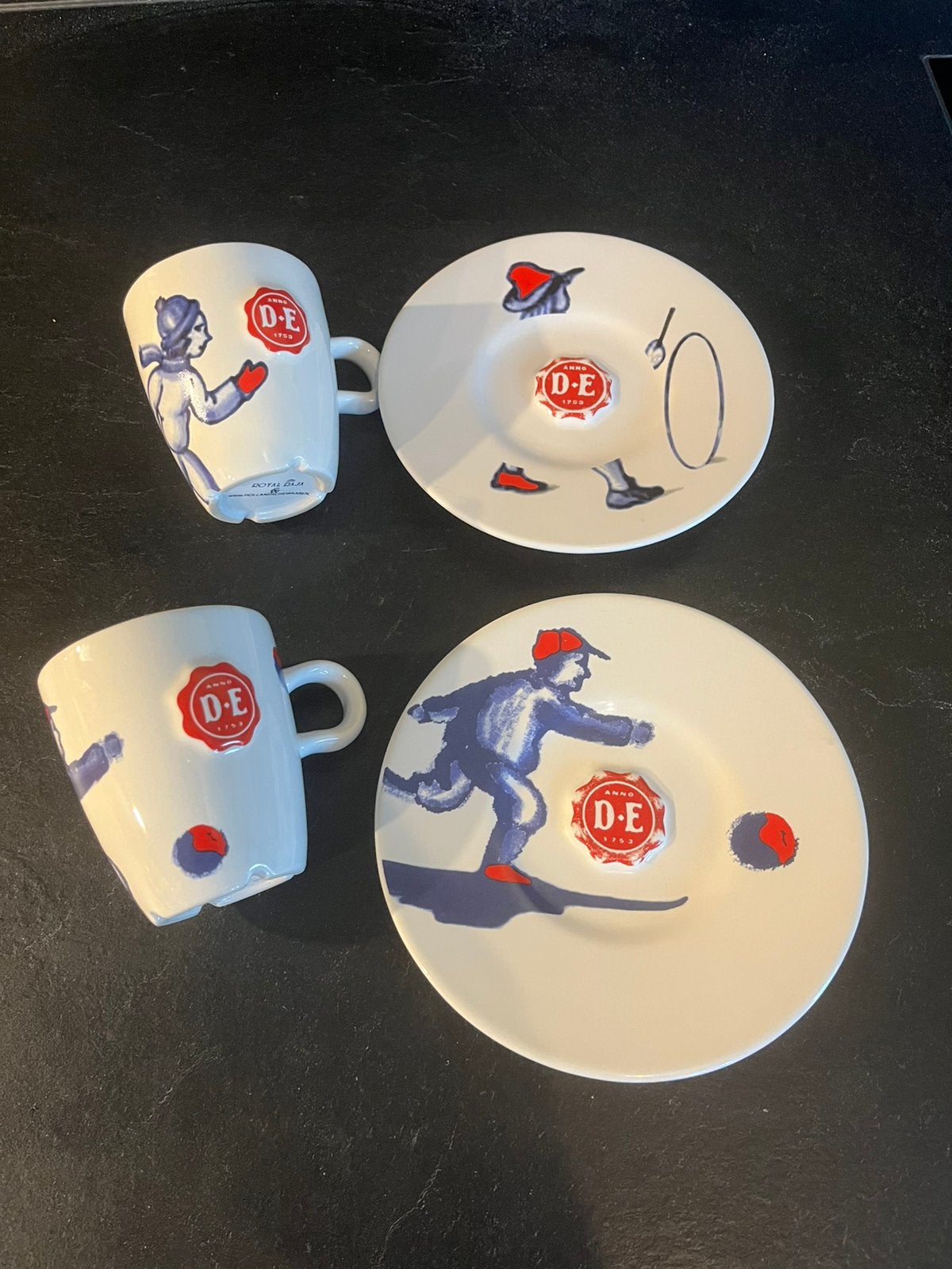 Douwe Egberts Hollandsche Waaren kop en schotel, Ophalen of Verzenden, Zo goed als nieuw, Overige stijlen, Kop(pen) en/of Schotel(s)