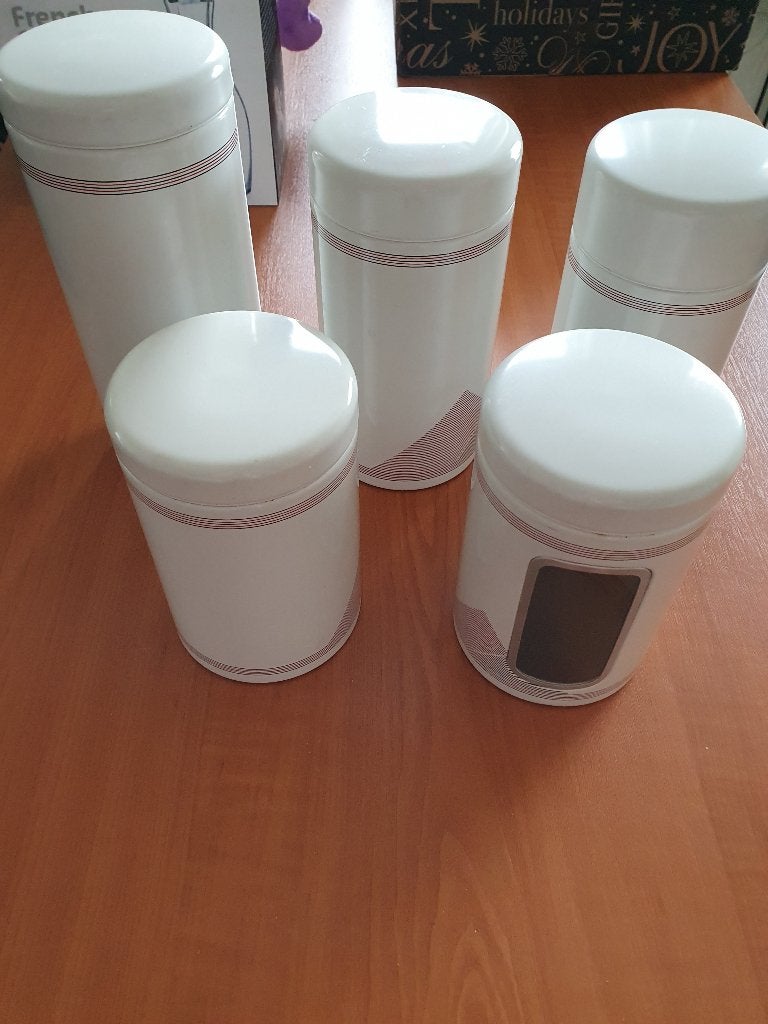 5 BRABANTIA VOOR RAAD BUSSEN, Nieuw, Ophalen of Verzenden, Voorraadpot, Metaal