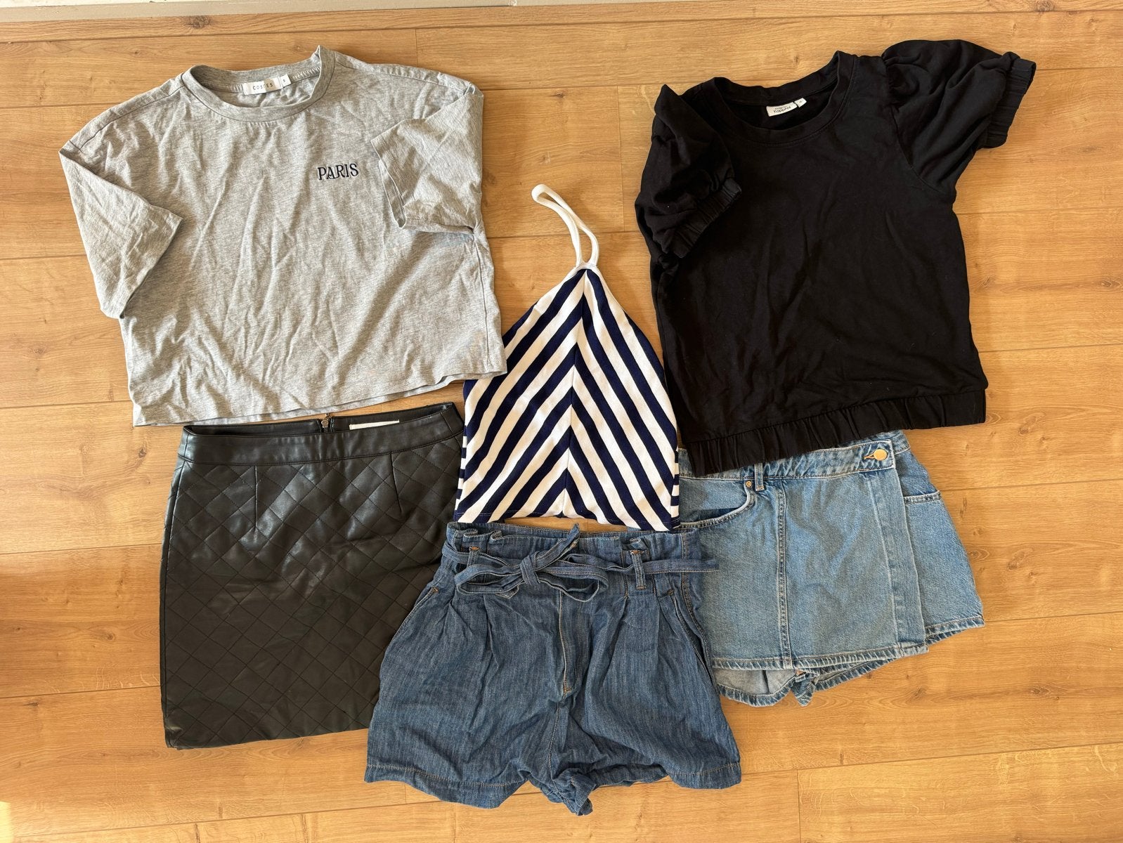 Zomerkleding pakket: 3 tops, 1 short, 1 skort, 1 rok, Ophalen of Verzenden, Zo goed als nieuw