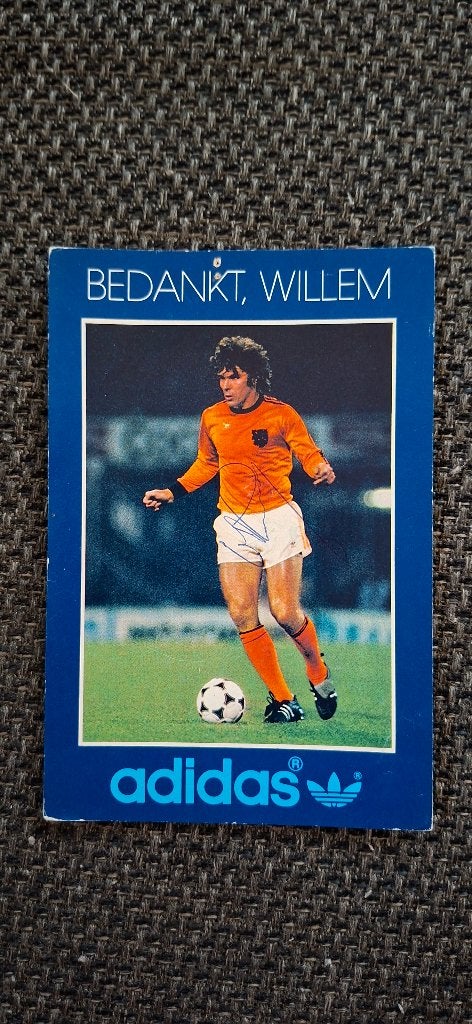 Spelerskaart met handtekening Willem van Hanegem # Feyenoord, Verzamelen, Ophalen of Verzenden, Gebruikt, Feyenoord, Spelerskaart